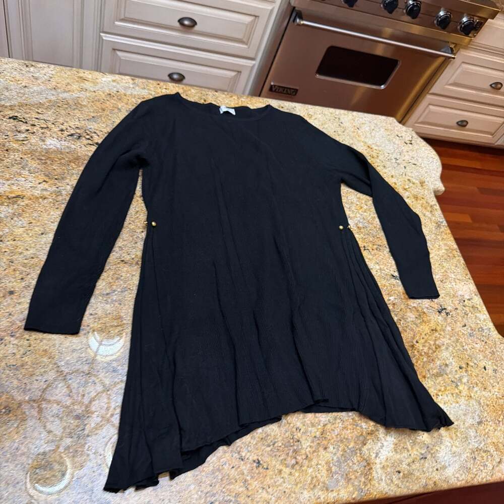 VLD size S Black Long Sleeve Tunic Dress